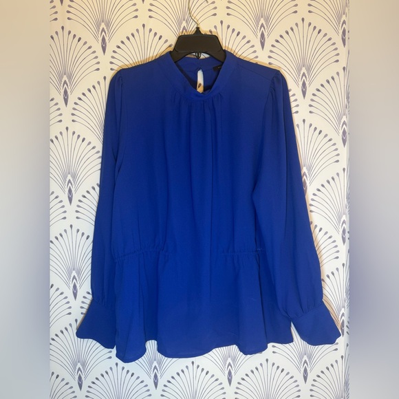 Halogen Vibrant Blue Top plus size 1X - Picture 1 of 6